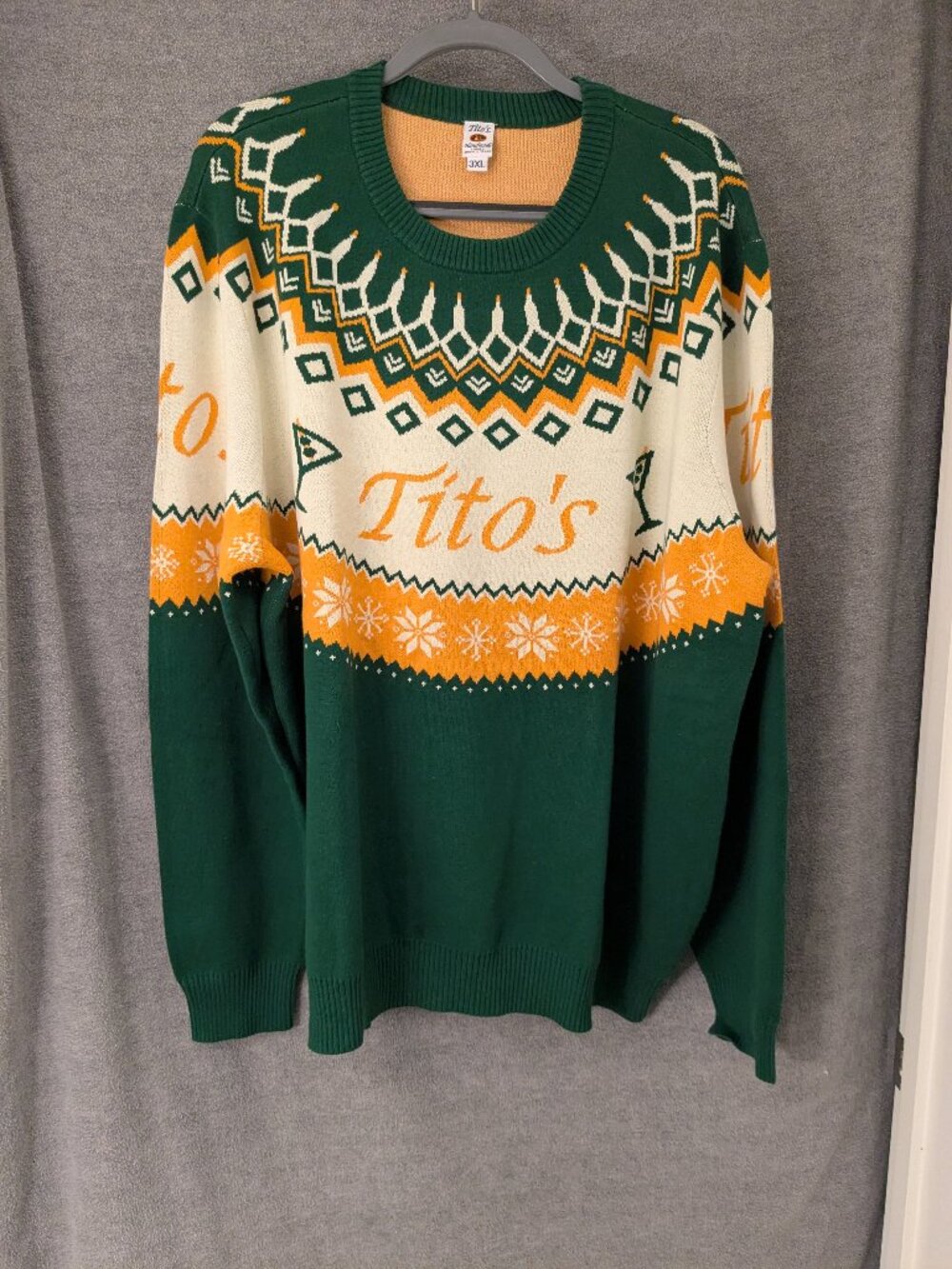 New! Men's 3XL Titos 100% Cotton Sweater